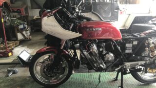 CBX400Fインテグラカウル取付-作成編 | CBX1000-ららら