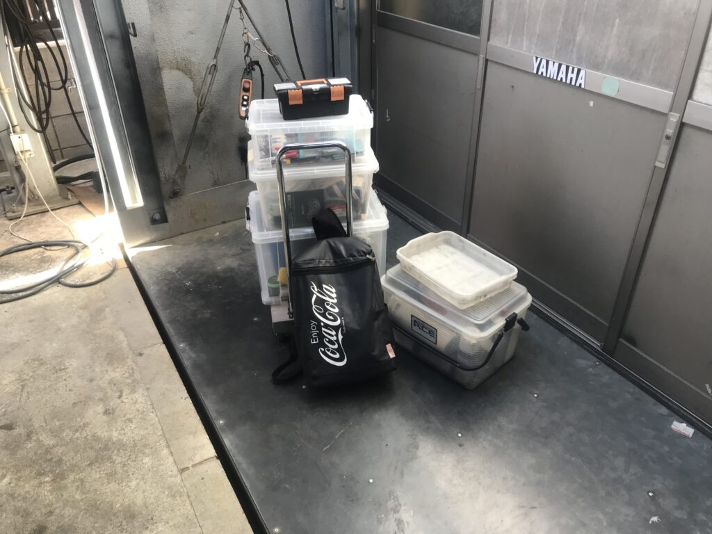 レンタルピットに搬入